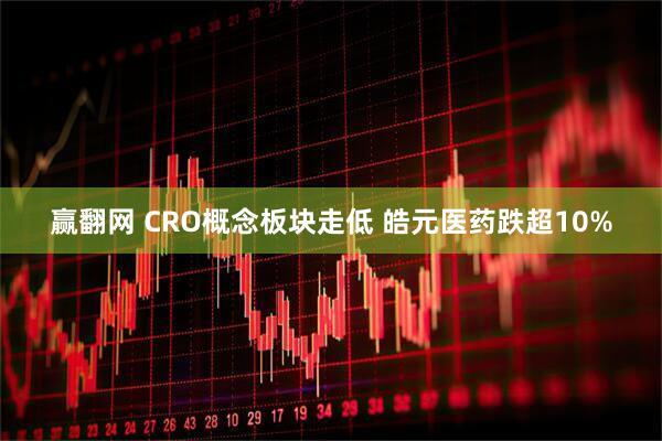 赢翻网 CRO概念板块走低 皓元医药跌超10%