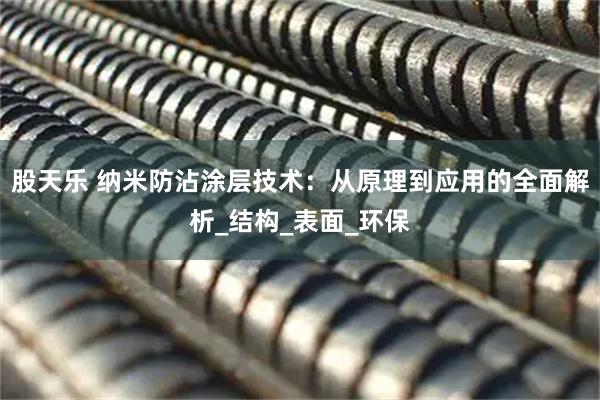 股天乐 纳米防沾涂层技术：从原理到应用的全面解析_结构_表面_环保